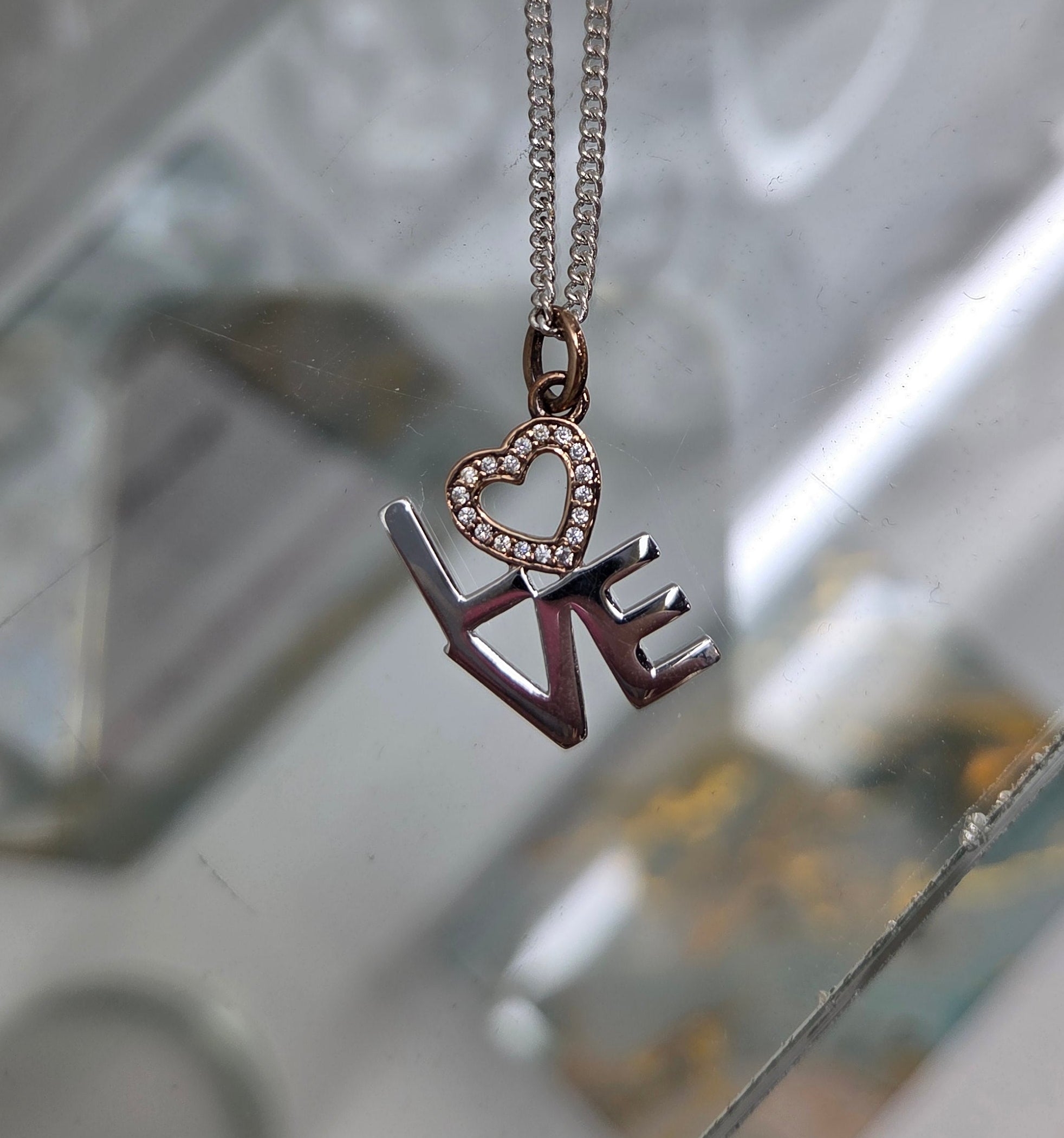 Sterling silver Love pendant