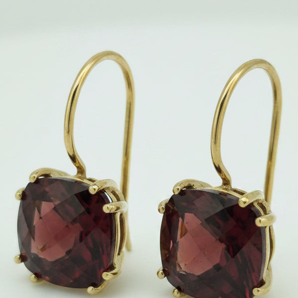 9ct Garnet earrings