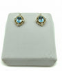 9ct Topaz & Diamond stud earrings