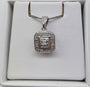 Sterling silver diamond pendant
