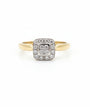 9ct Yellow Gold Diamond Ring.