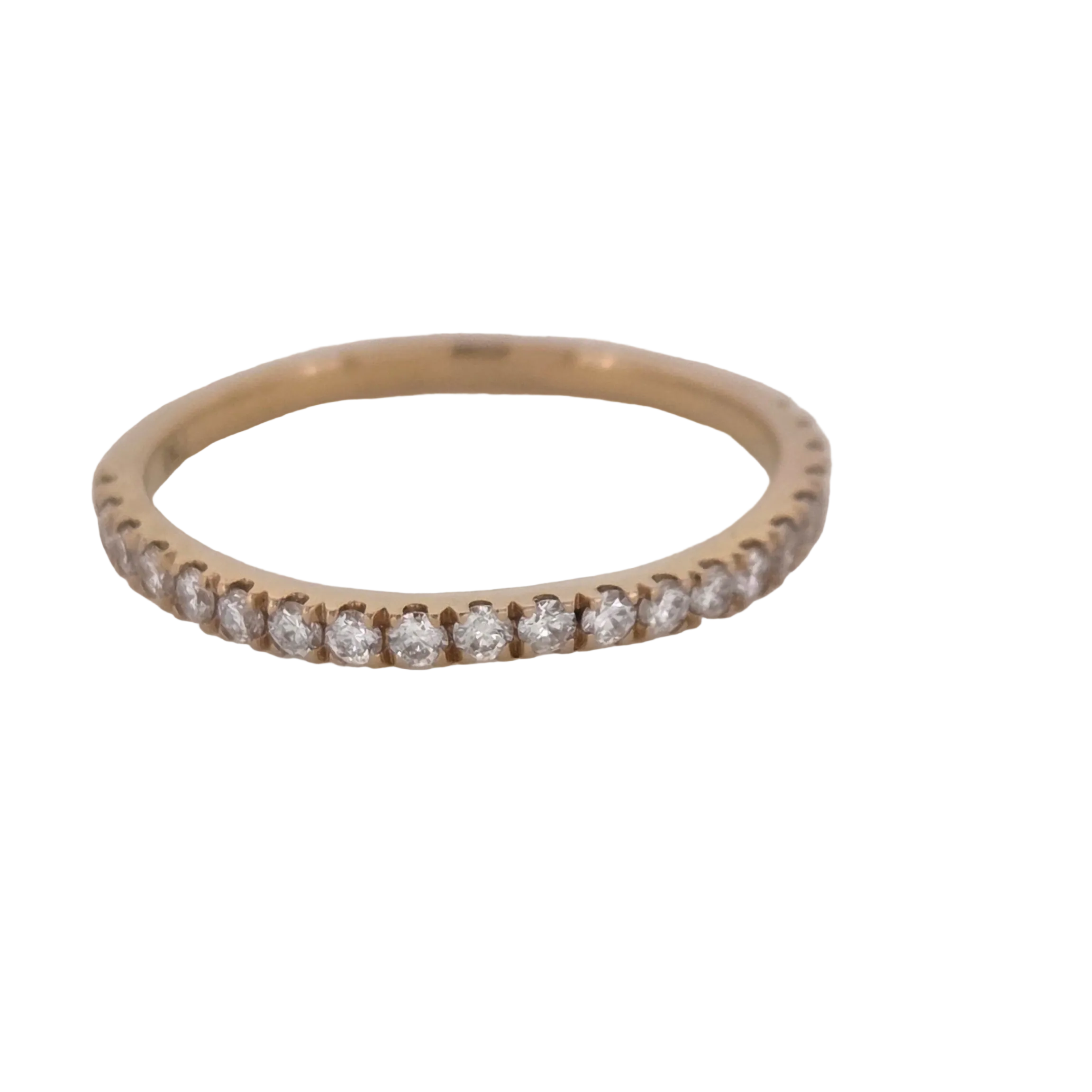 18ct Diamond rose gold wedder