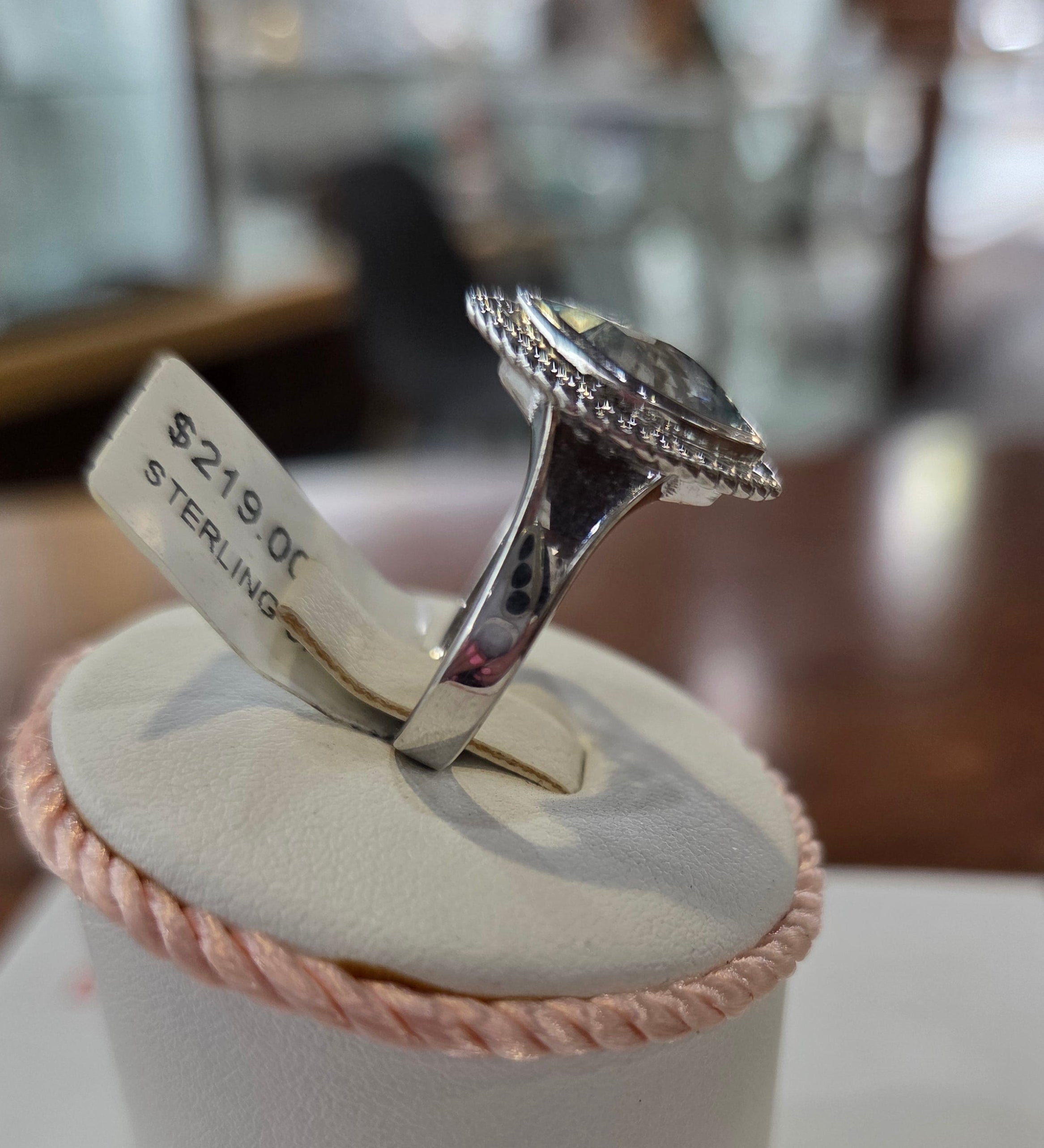 Sterling silver Topaz ring