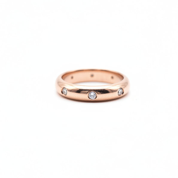 Rose gold CZ ring