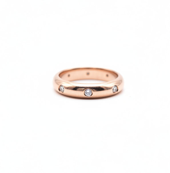 Rose gold CZ ring