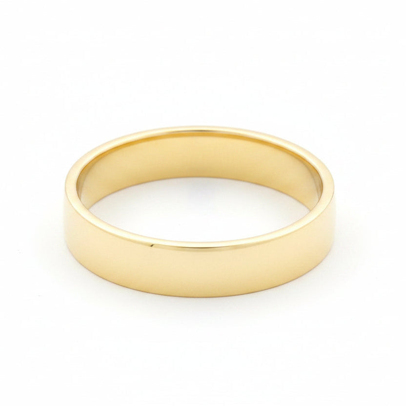 18ct Gold Flat Wedder
