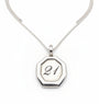 Sterling silver 21 pendant