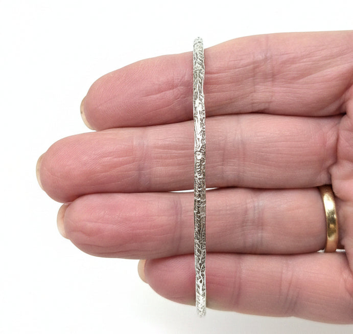 Sterling silver 3mm bangle