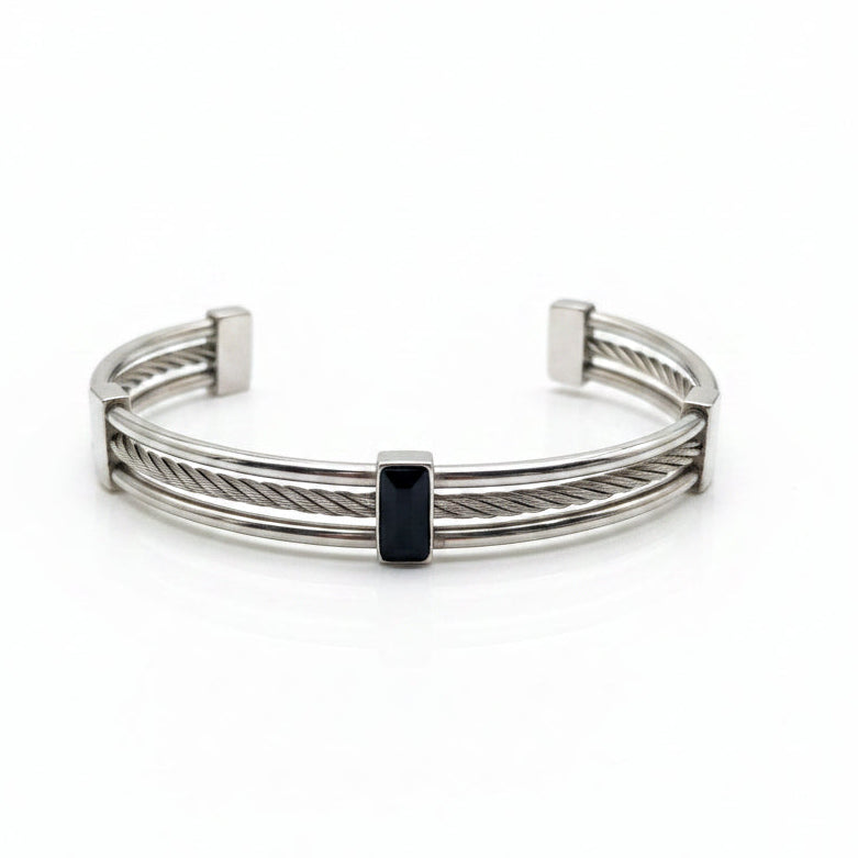 Stainless Steel Gents Cuff Bangle