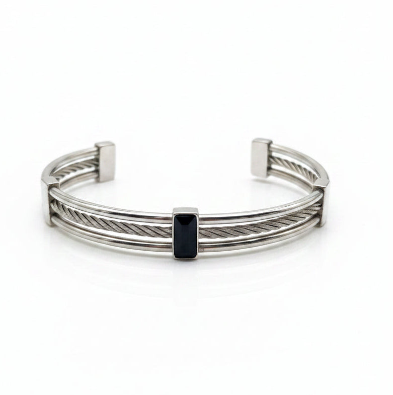 Stainless Steel Gents Cuff Bangle