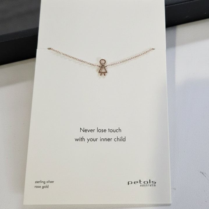 Sterling silver inner child necklace