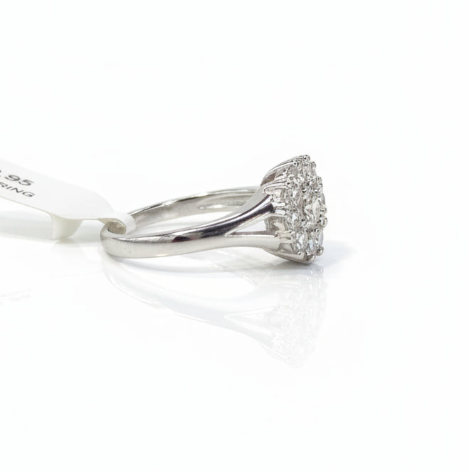 Sterling silver CZ ring