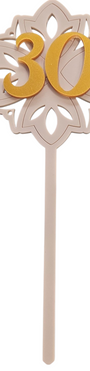 Number cake topper