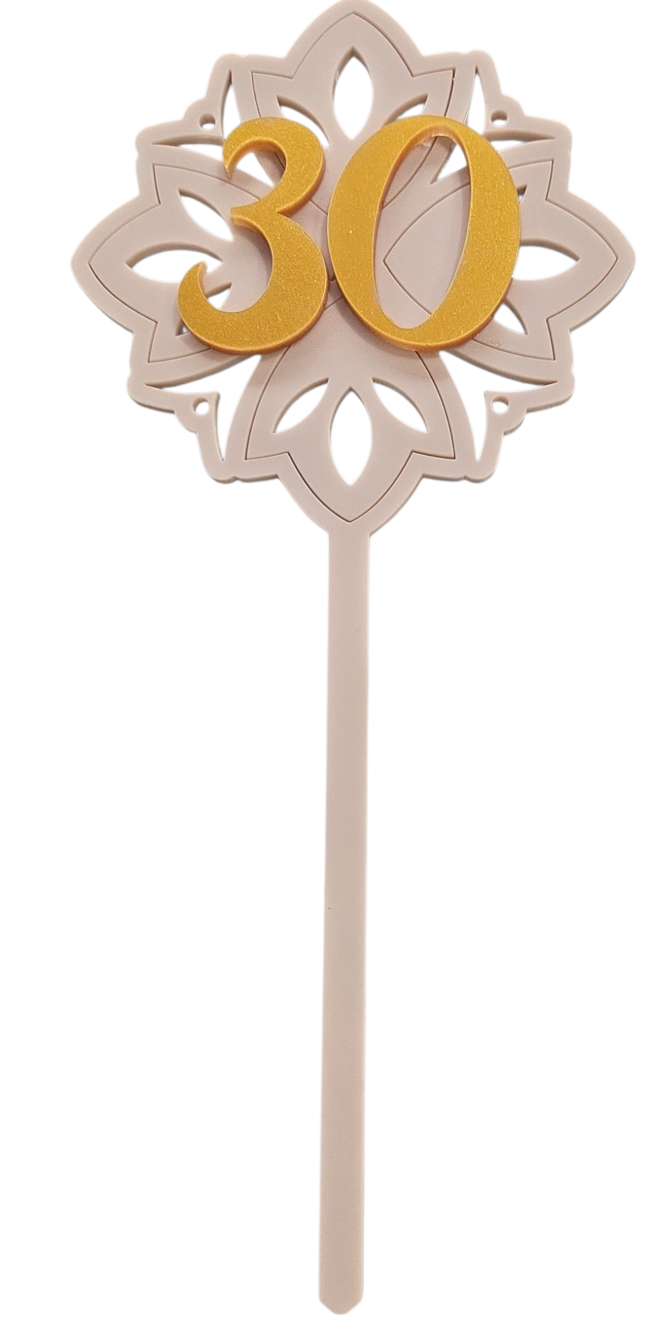 Number cake topper