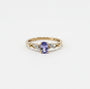 9ct Tanzanite & Diamond ring