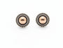 Sterling silver & brass earrings