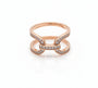 Rose gold CZ ring