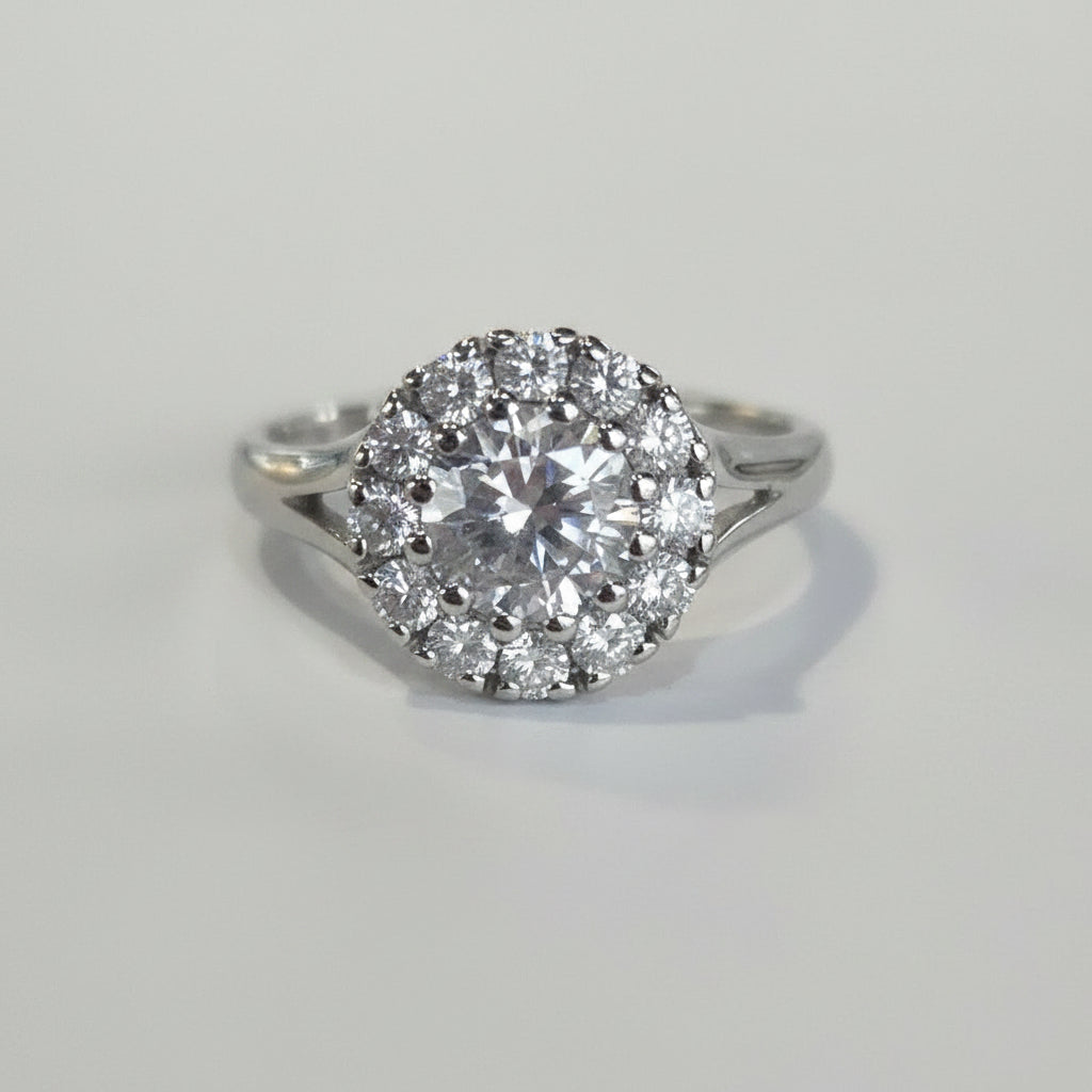Sterling silver CZ ring