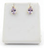 9ct Amethyst Diamond earrings