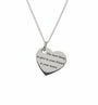 Sterling silver heart pendant