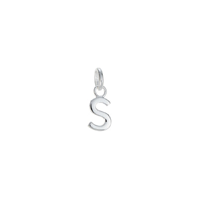 Sterling silver S initial