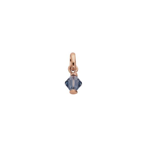 Sapphire blue crystal charm