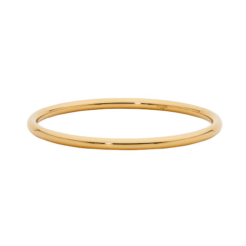 Gold 4mm steel solid golf bangle