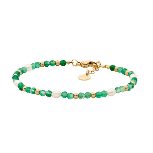 Aventurine & Pearl Bracelet