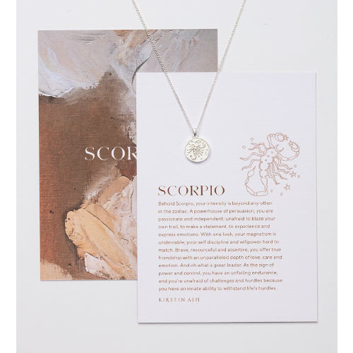 Scorpio zodiac necklace