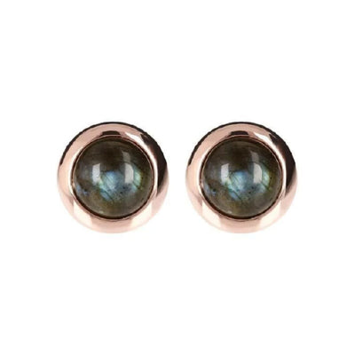 LABRADORITE STUD EARRINGS