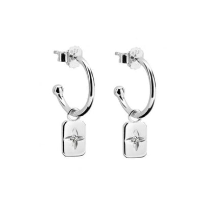 White topaz Sterling Silver earrings.