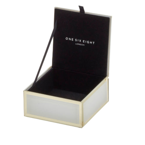 Small glass jewel box