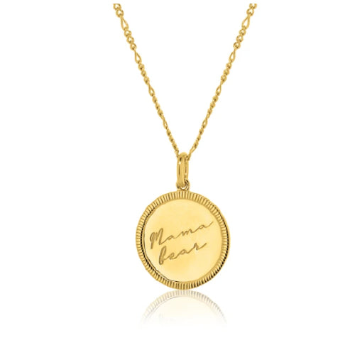 Gold plated Mama Bear necklace