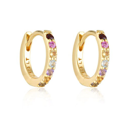 Alpha huggie earrings