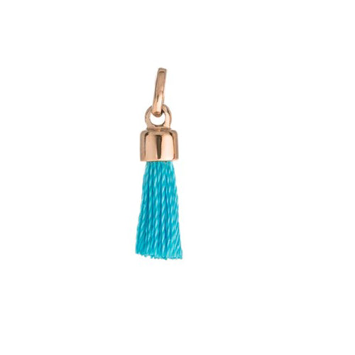 Turquoise Tassel Charm