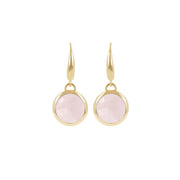 Bronzallure rose quartz hook earrings