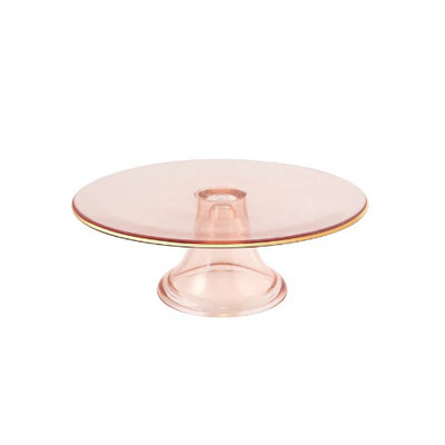 Cake Stand Rose Glass