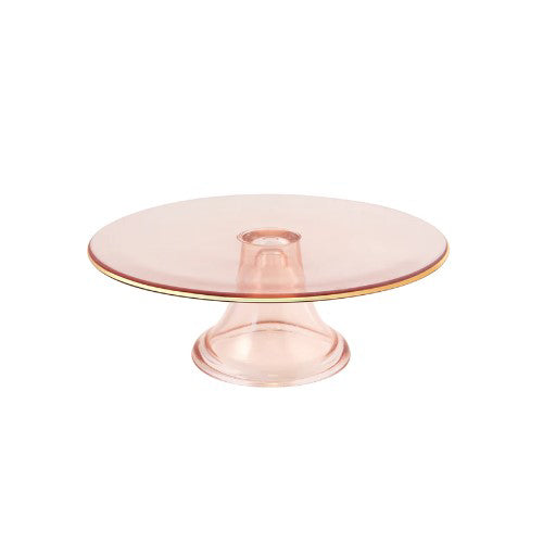 Cake Stand Rose Glass