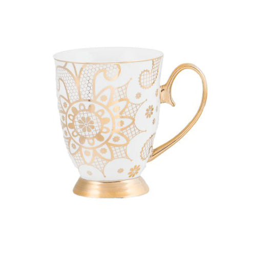 Georgia Lace Pearl Mug