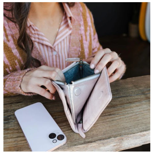 Jane purse Dusky Pink/Silver