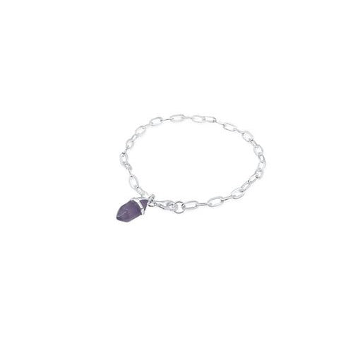 Amethyst Point Chain Bracelet
