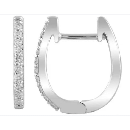 9ct Diamond Huggies