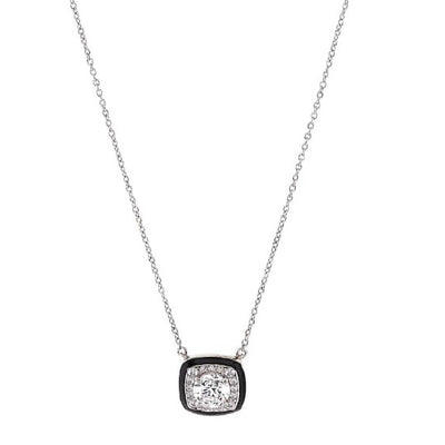 Black & White CZ pendant