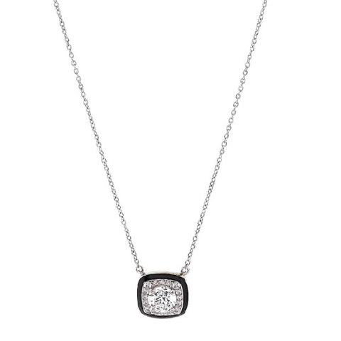 Black & White CZ pendant