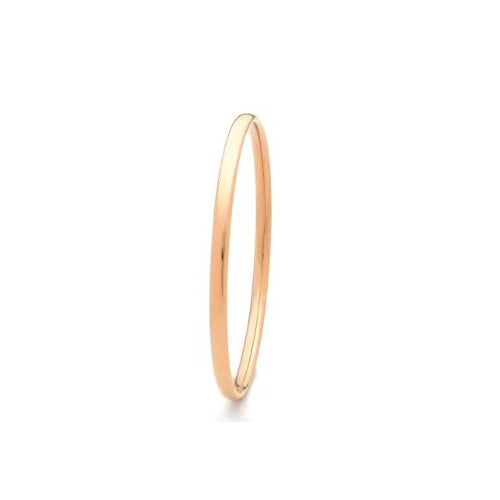 9ct rose gold silver filled bangle