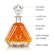 Irish cut whiskey decanter