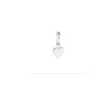White Enamel Heart Charm