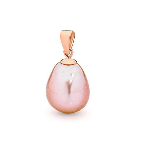 9ct rose gold Edison pearl pendant