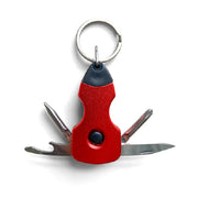 Red keyring multi tool