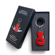 Red keyring multi tool